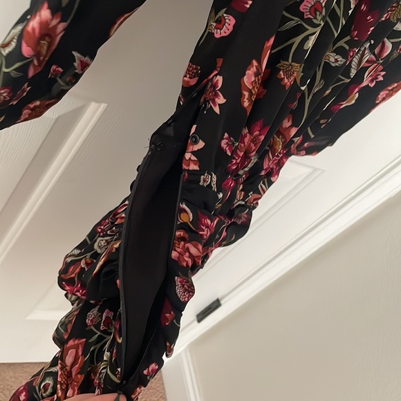 A.L.C $595 Floral Ruched Dress - Picture 11 of 13